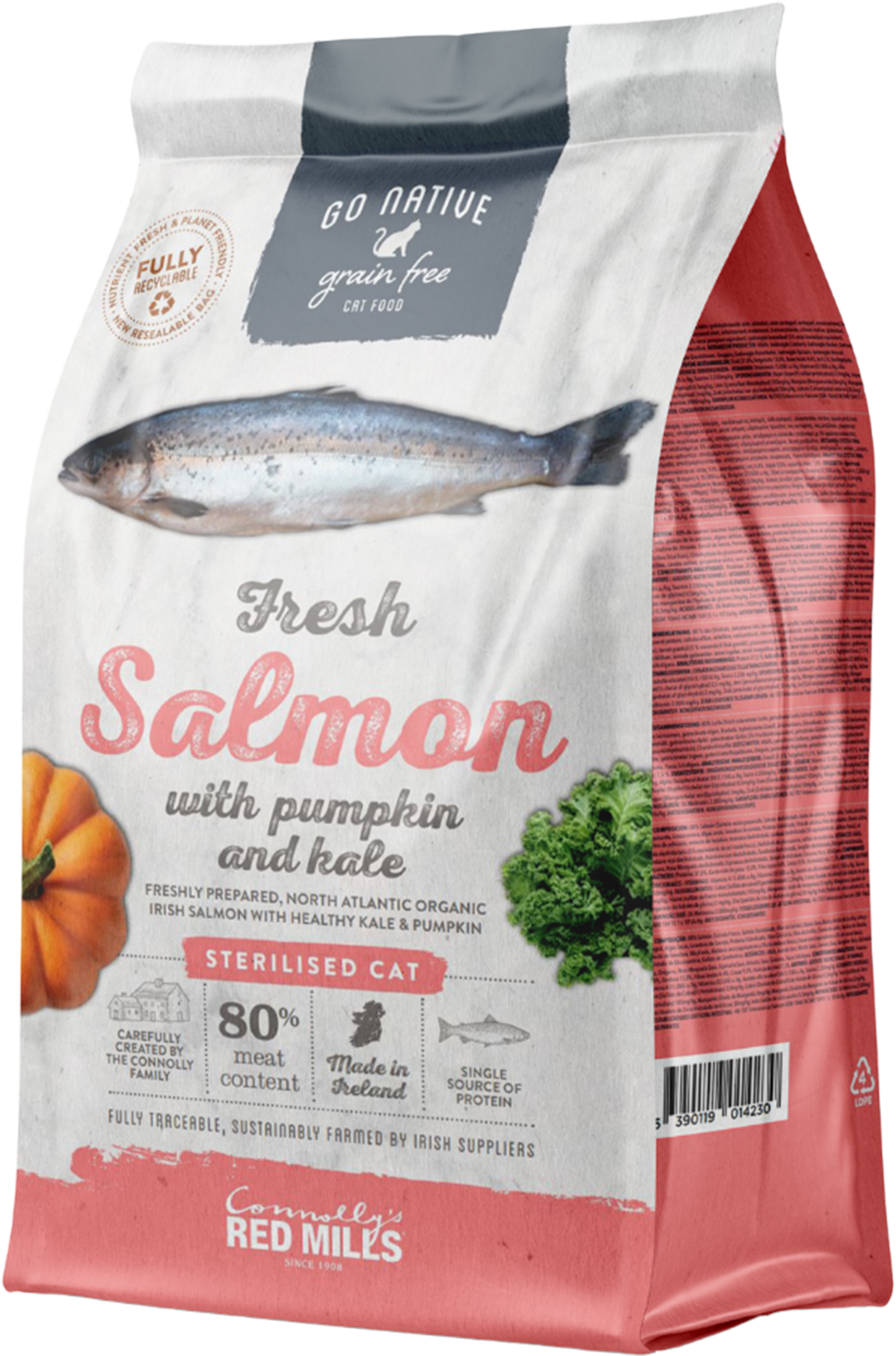 Authentic Pets Grossiste Animalier Bretagne Go Native Saumon Adulte Sterilise