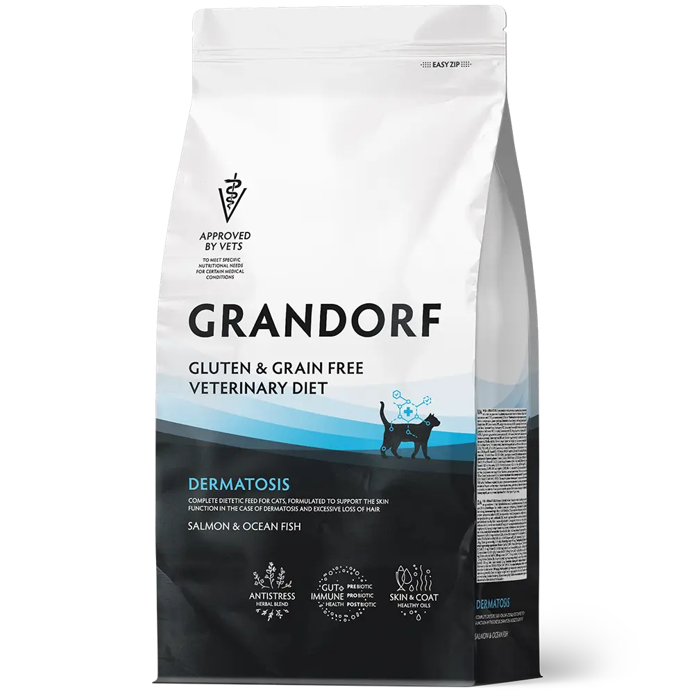 Authentic Pets Grossiste Animalier Bretagne GVCD0602 Chat Poisson Dermatosis 2kg