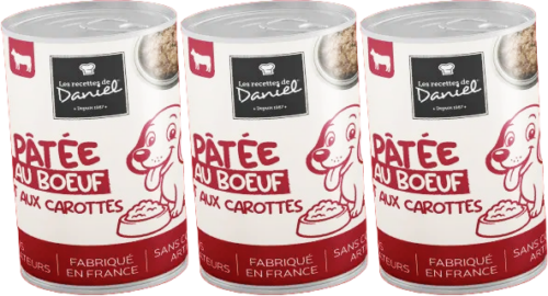 Authentic Pets Grossiste Animalier Bretagne Terrine Au Boeuf Et Carottes 3x400g