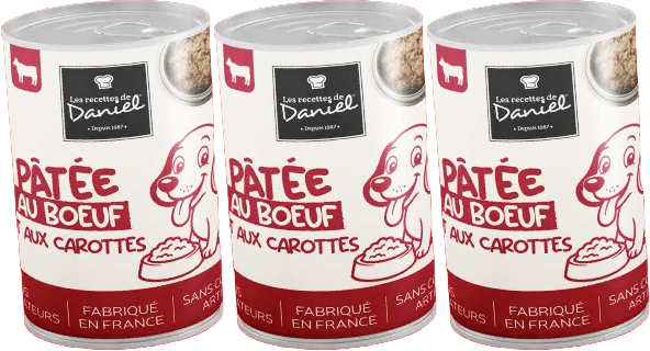 Authentic Pets Grossiste Animalier Bretagne Terrine Au Boeuf Et Carottes 3x400g